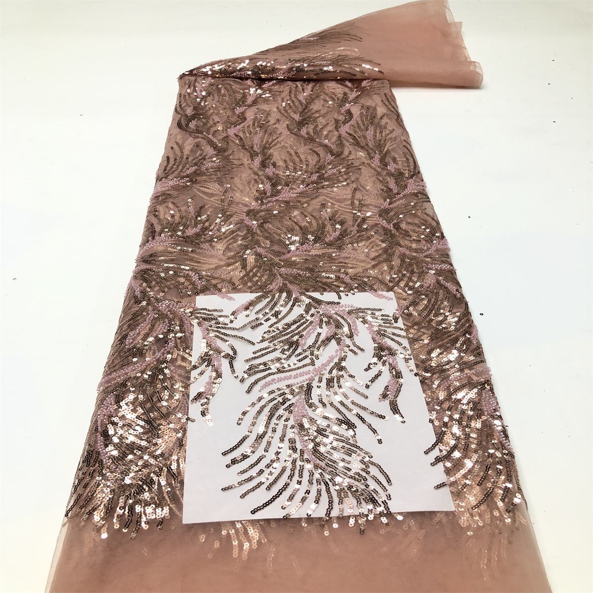 Beaded Tulle Fabric - 5 Yards | COD HN701