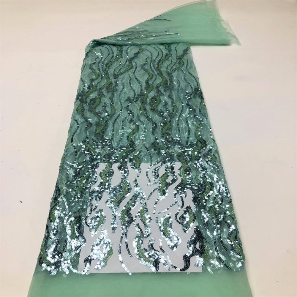 Beaded Tulle Fabric - 5 Yards | COD HN702
