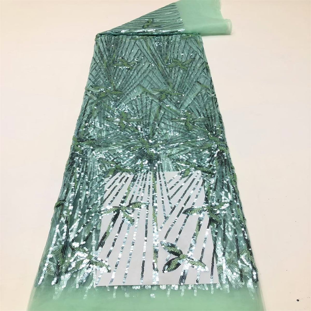 Beaded Tulle Fabric - 5 Yards | COD HN704