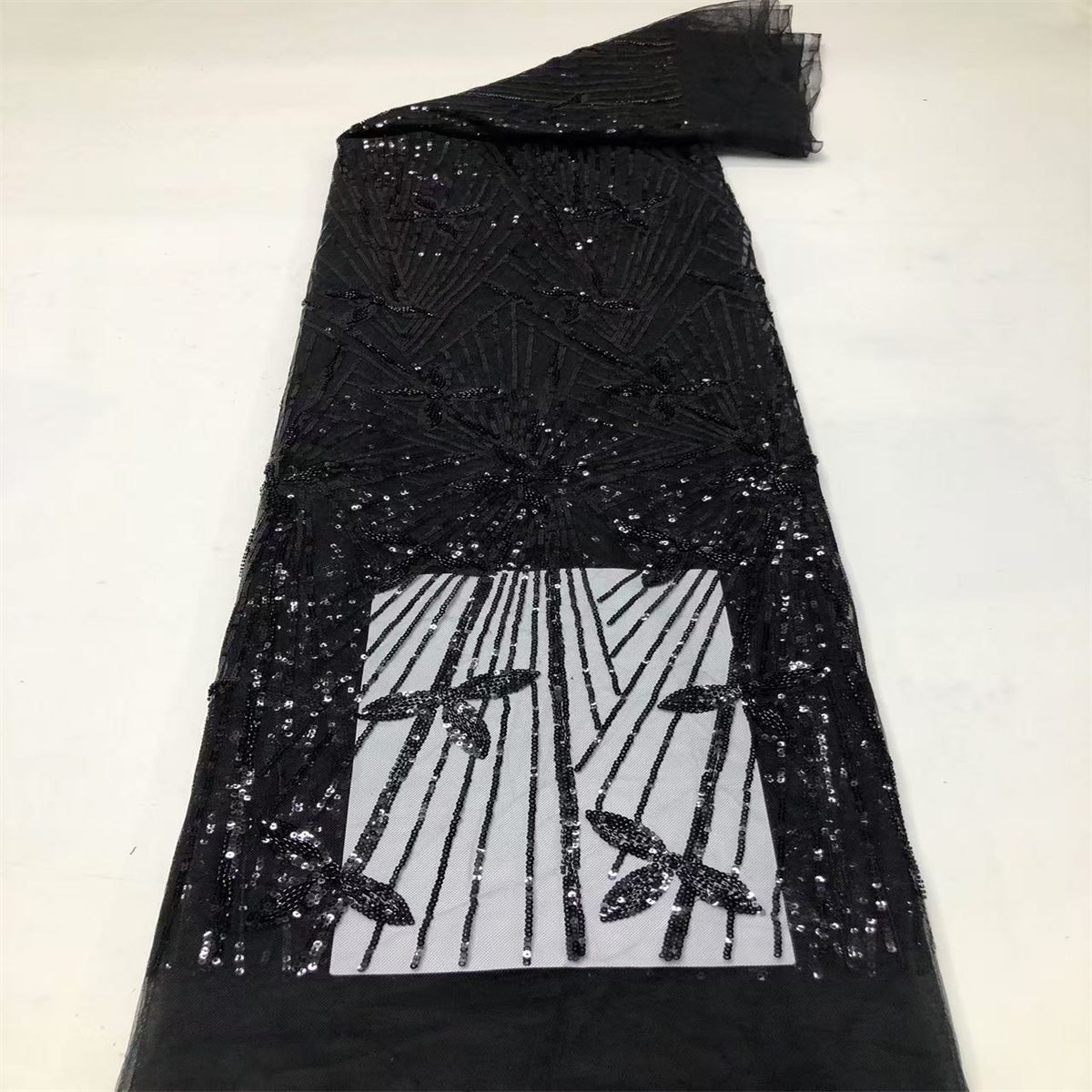 Beaded Tulle Fabric - 5 Yards | COD HN704