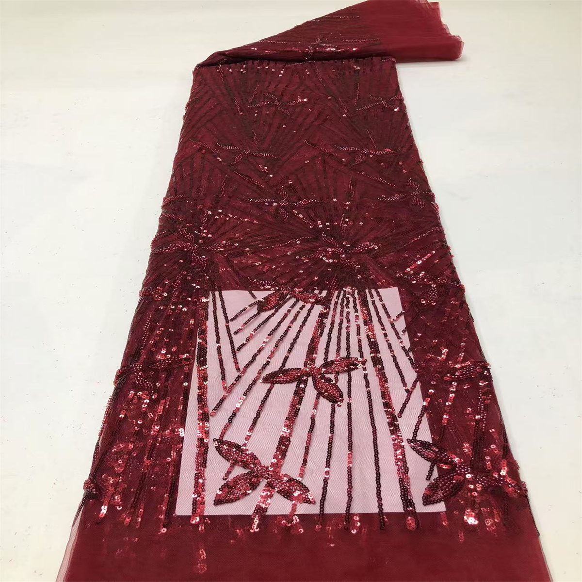 Beaded Tulle Fabric - 5 Yards | COD HN704
