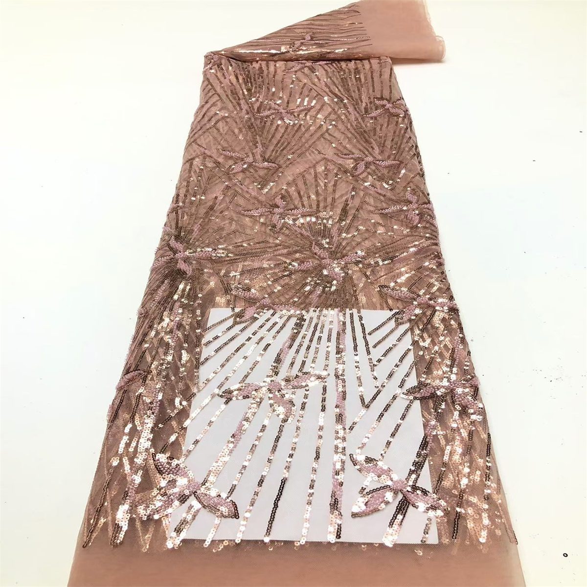 Beaded Tulle Fabric - 5 Yards | COD HN704