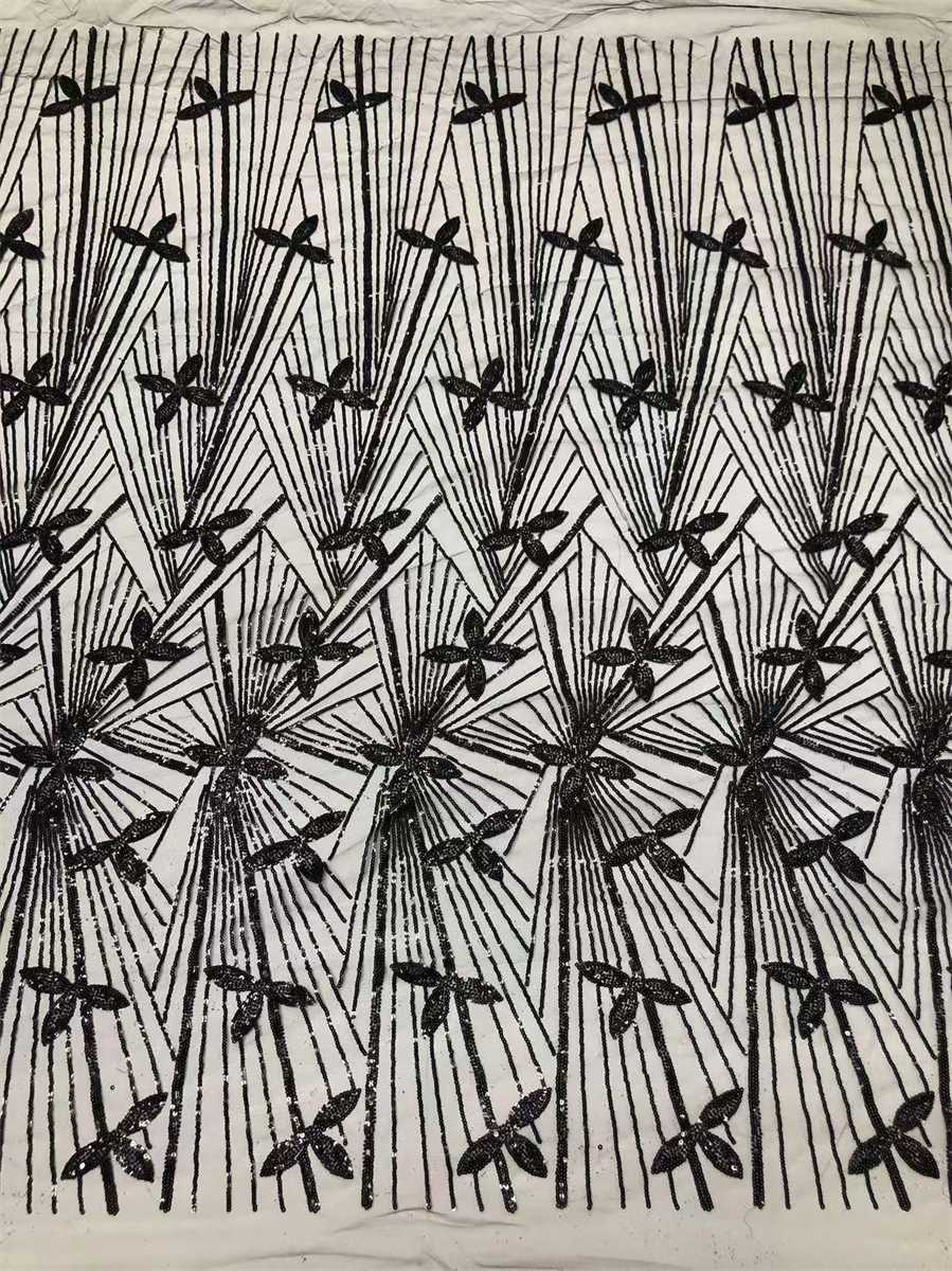 Beaded Tulle Fabric - 5 Yards | COD HN704