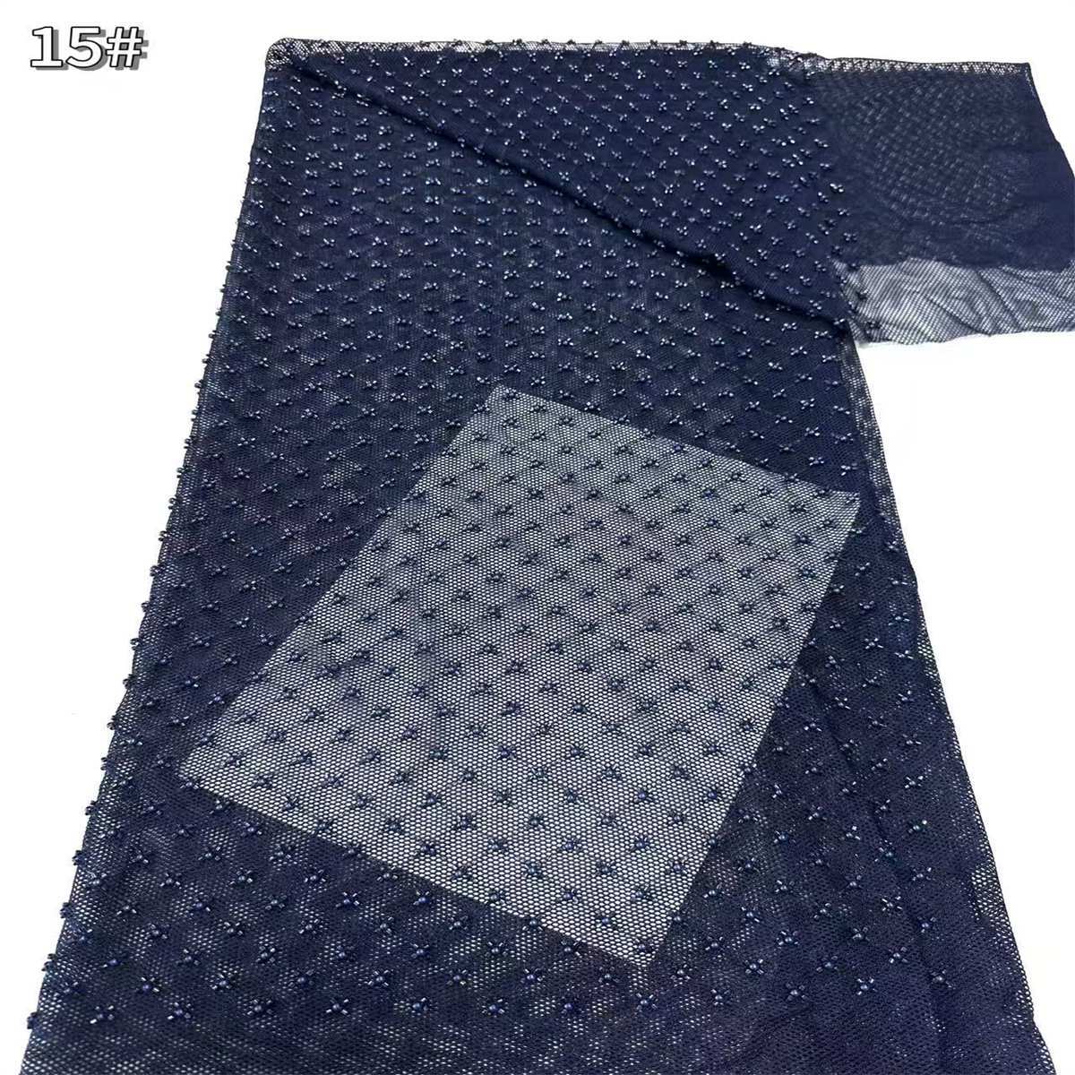 Beaded Tulle Fabric - 5 Yards | COD HN711