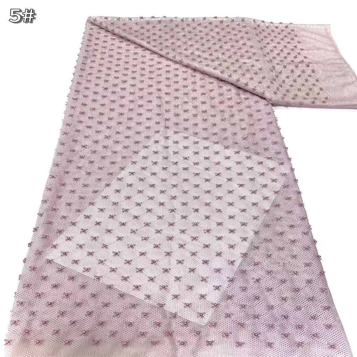 Beaded Tulle Fabric - 5 Yards | COD HN711