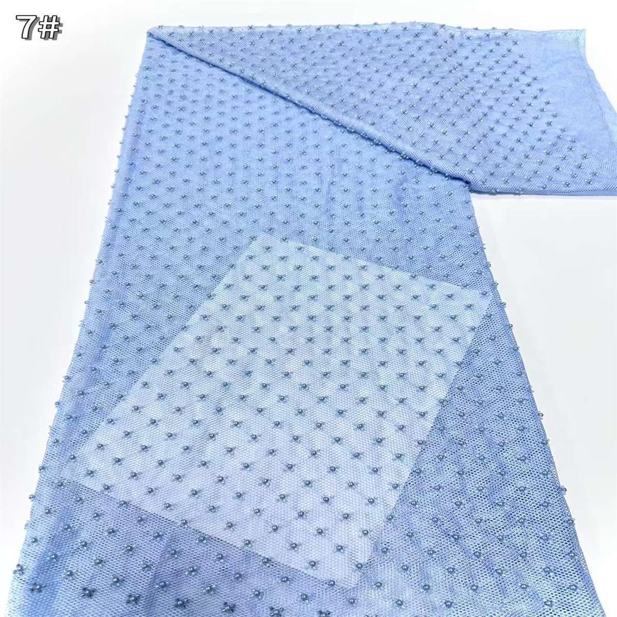 Beaded Tulle Fabric - 5 Yards | COD HN711
