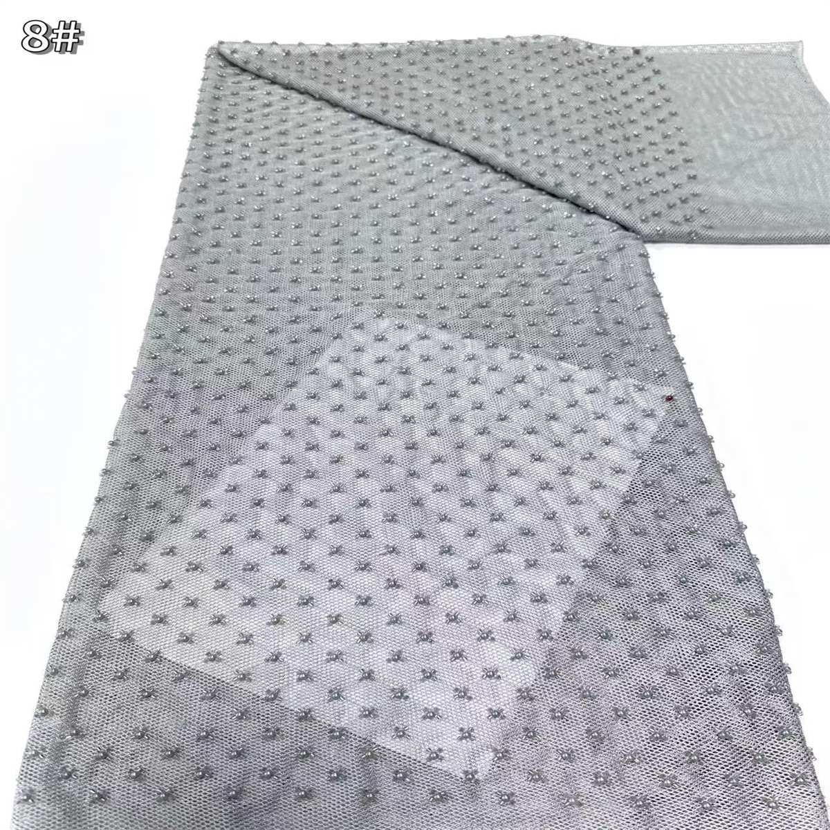 Beaded Tulle Fabric - 5 Yards | COD HN711