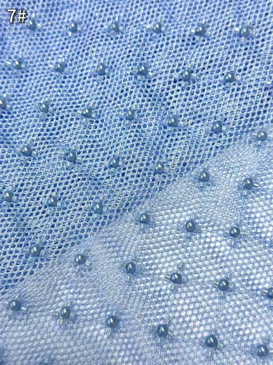 Beaded Tulle Fabric - 5 Yards | COD HN711