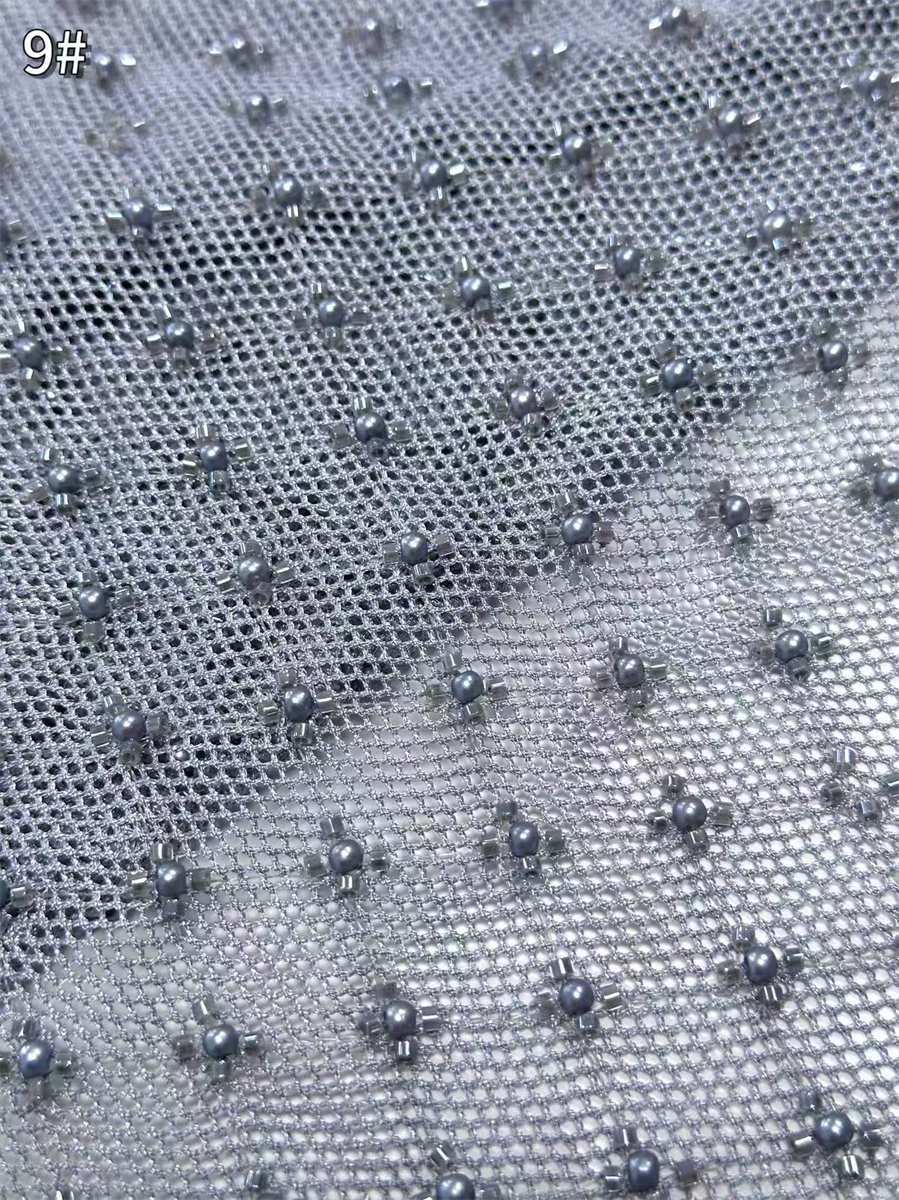 Beaded Tulle Fabric - 5 Yards | COD HN711