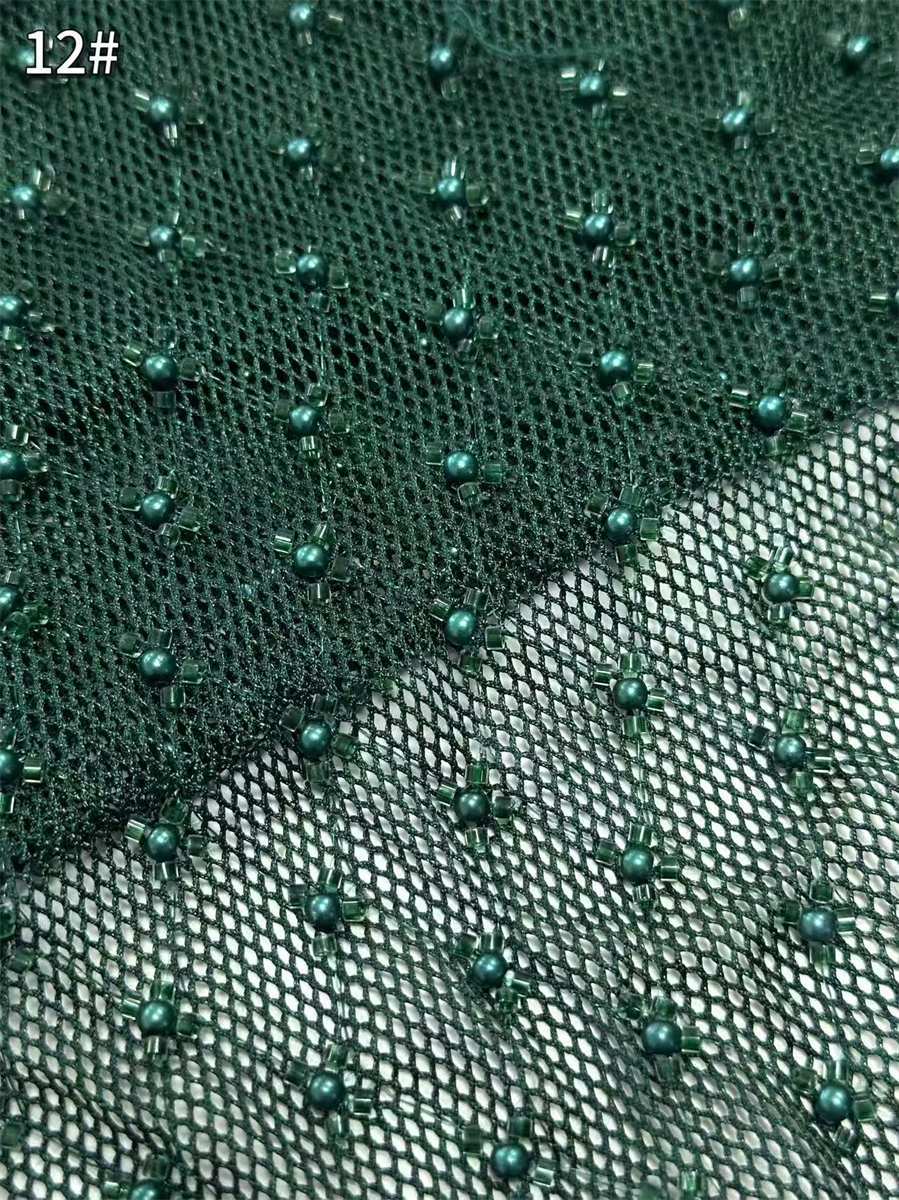 Beaded Tulle Fabric - 5 Yards | COD HN711