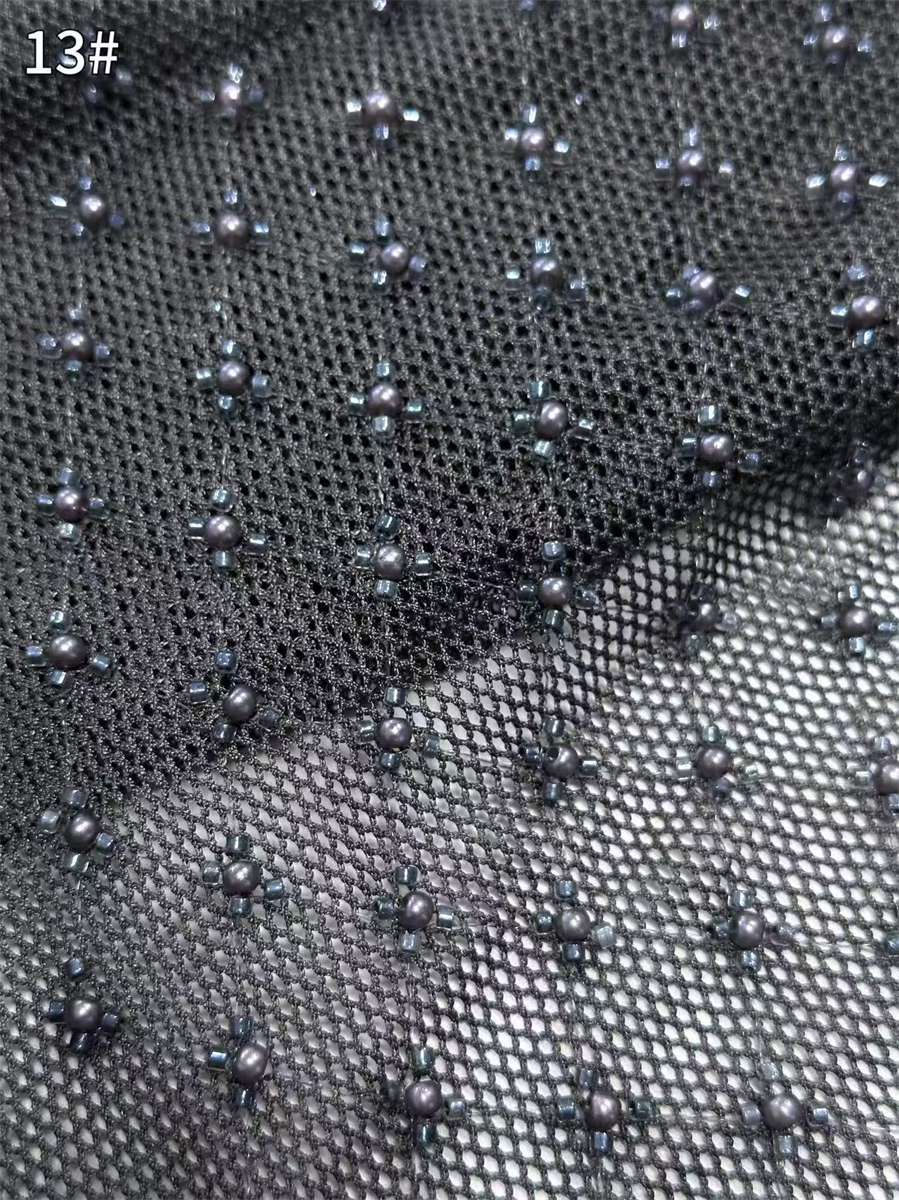 Beaded Tulle Fabric - 5 Yards | COD HN711