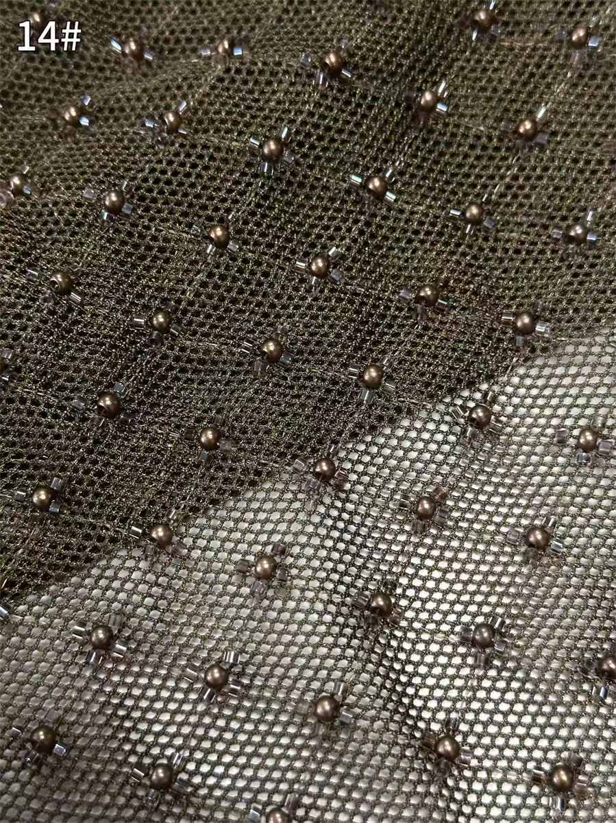 Beaded Tulle Fabric - 5 Yards | COD HN711