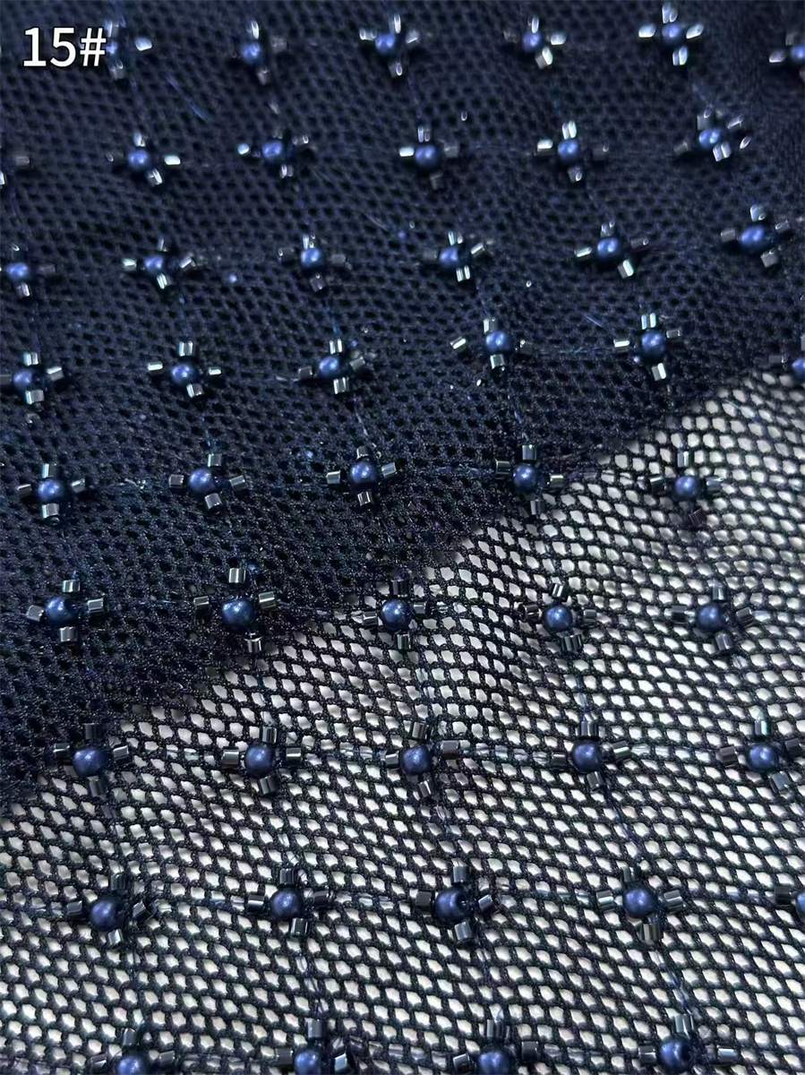 Beaded Tulle Fabric - 5 Yards | COD HN711