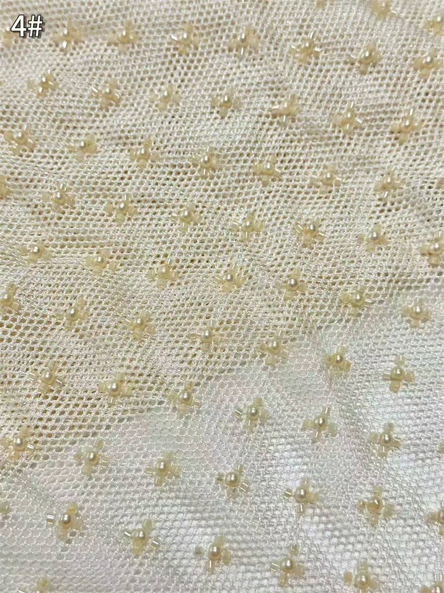 Beaded Tulle Fabric - 5 Yards | COD HN711