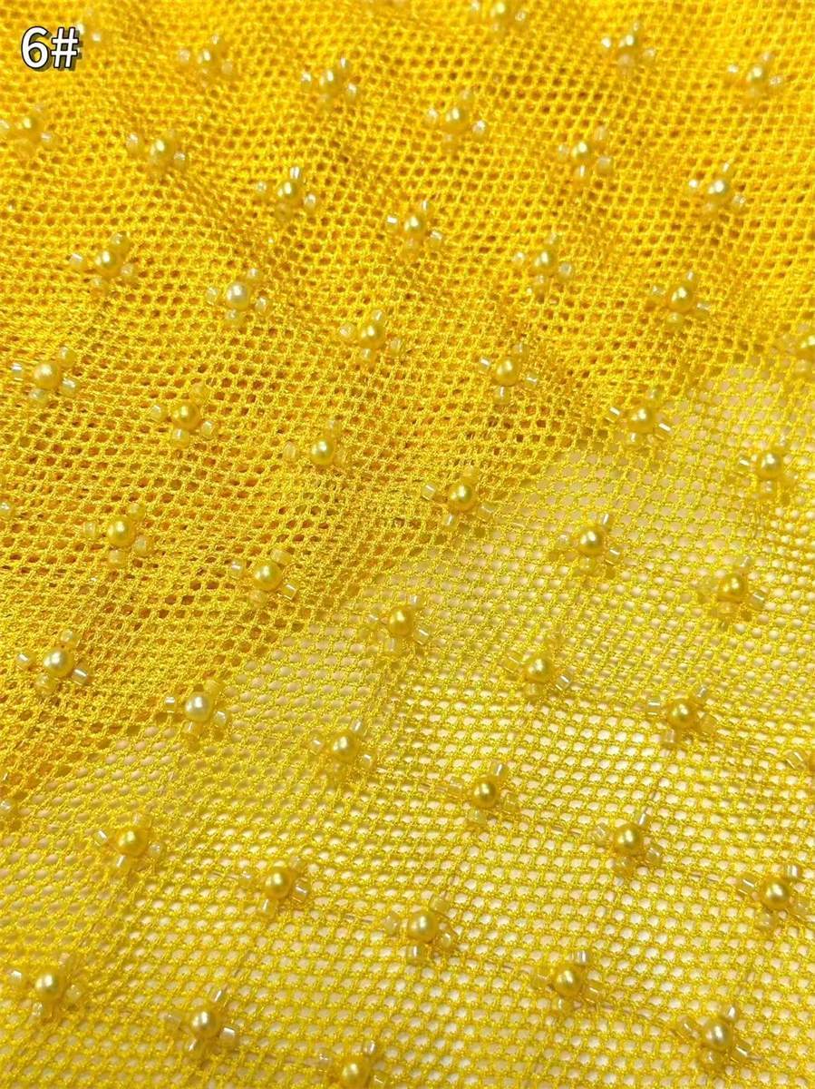 Beaded Tulle Fabric - 5 Yards | COD HN711