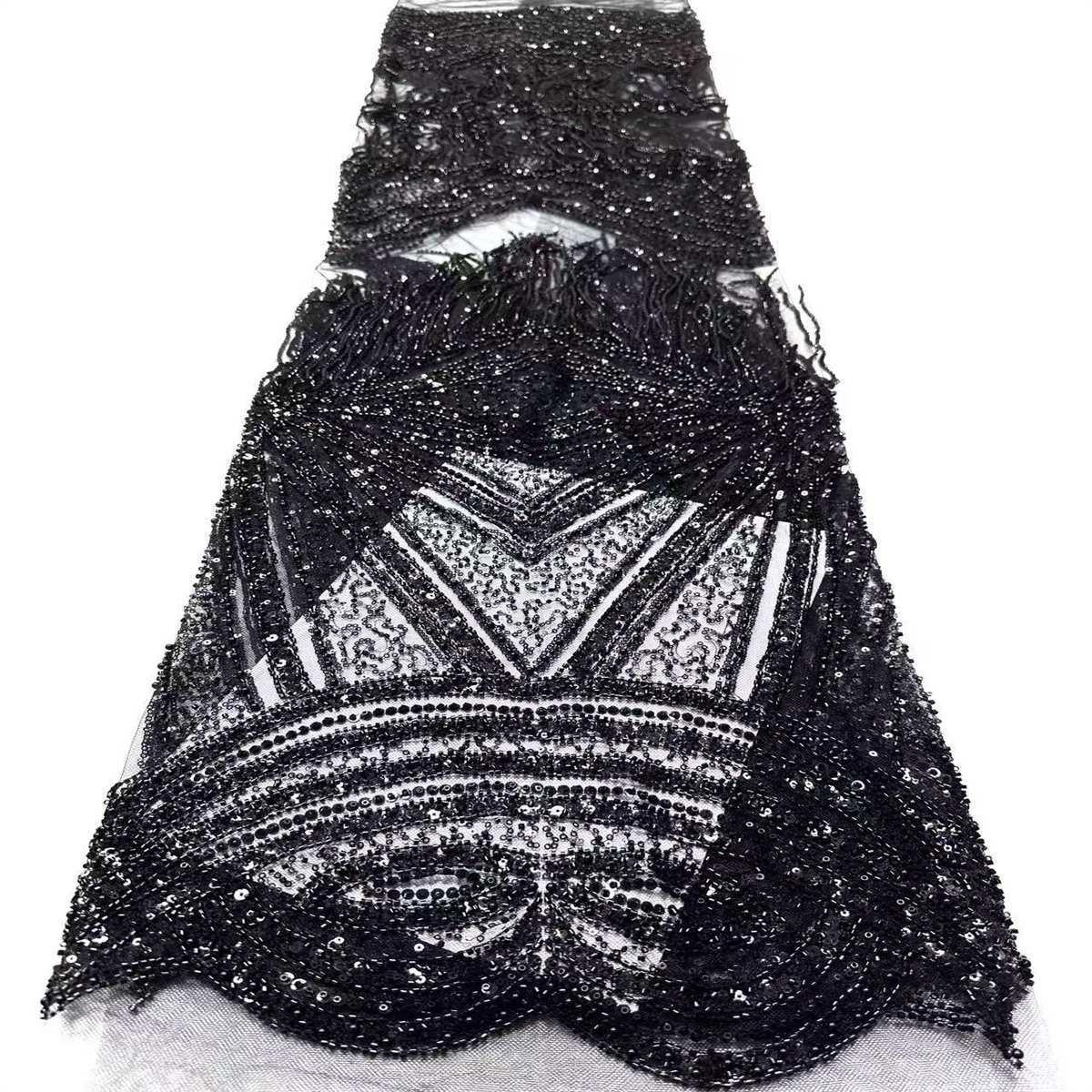 Beaded Tulle Fabric - 5 Yards | COD HN727
