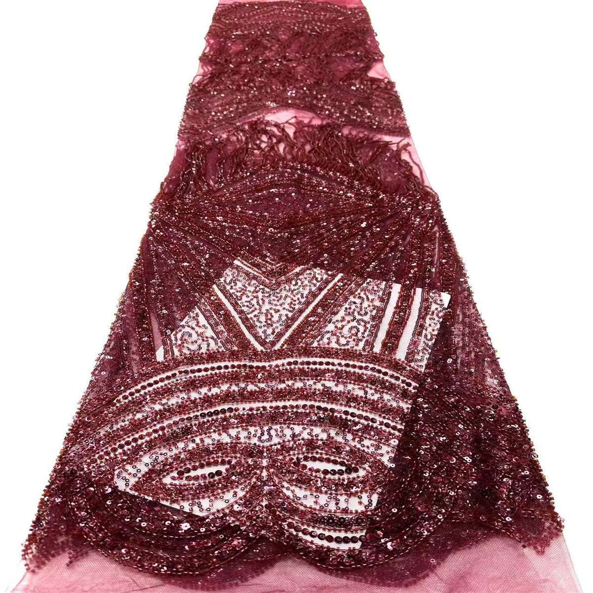 Beaded Tulle Fabric - 5 Yards | COD HN727