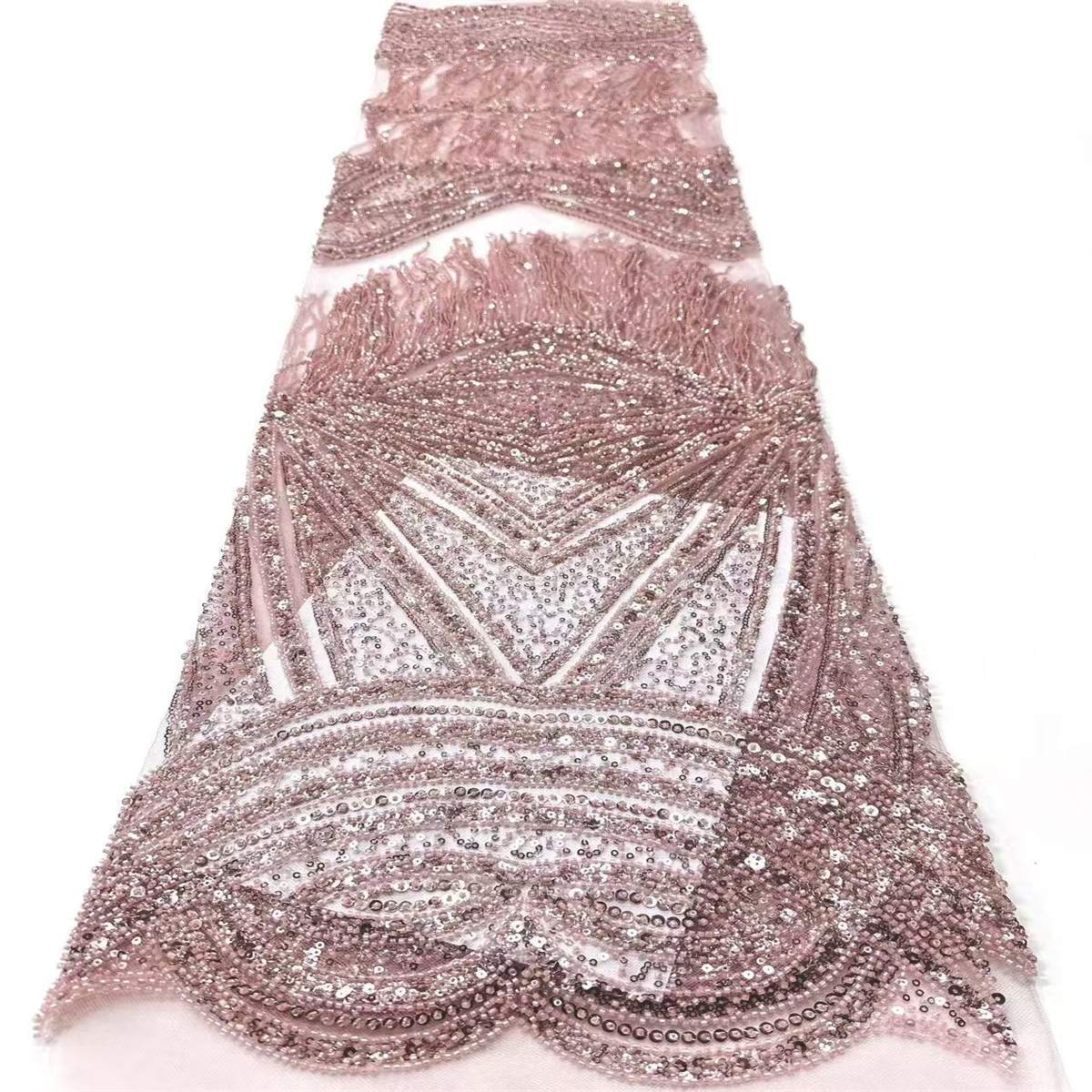 Beaded Tulle Fabric - 5 Yards | COD HN727