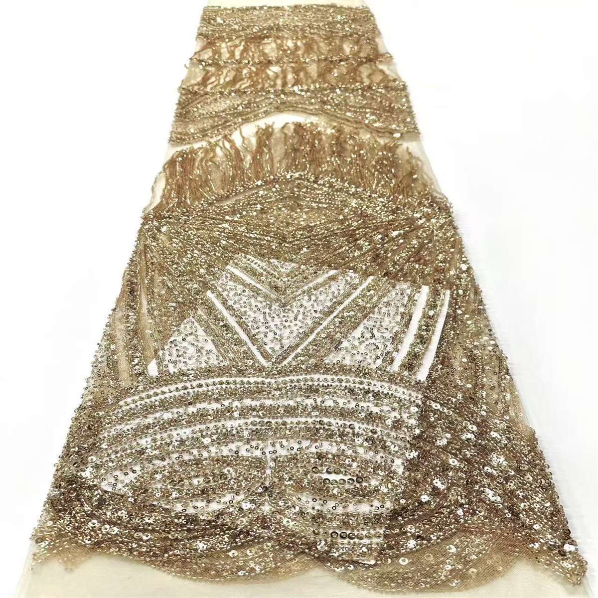 Beaded Tulle Fabric - 5 Yards | COD HN727