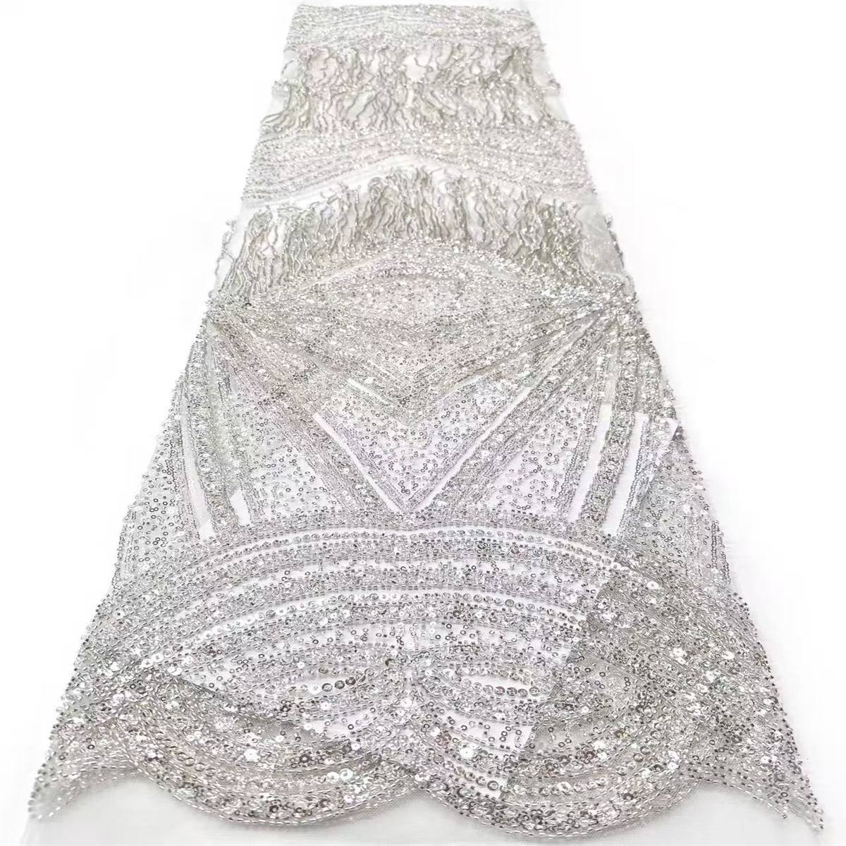 Beaded Tulle Fabric - 5 Yards | COD HN727