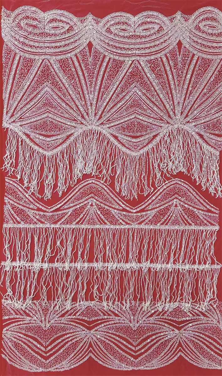 Beaded Tulle Fabric - 5 Yards | COD HN727