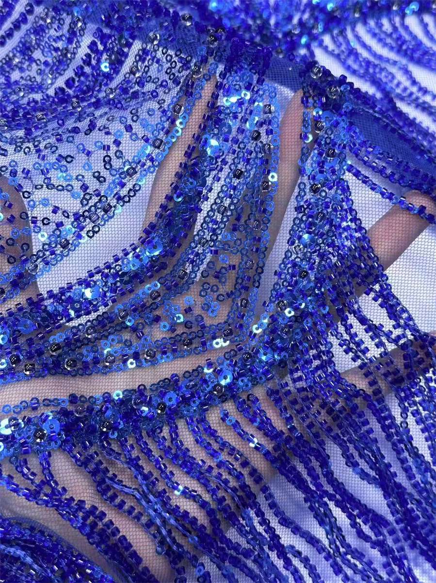 Beaded Tulle Fabric - 5 Yards | COD HN727