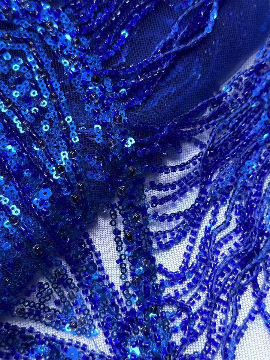 Beaded Tulle Fabric - 5 Yards | COD HN727