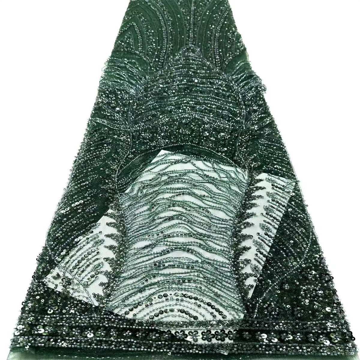 Beaded Tulle Fabric - 5 Yards | COD HN729
