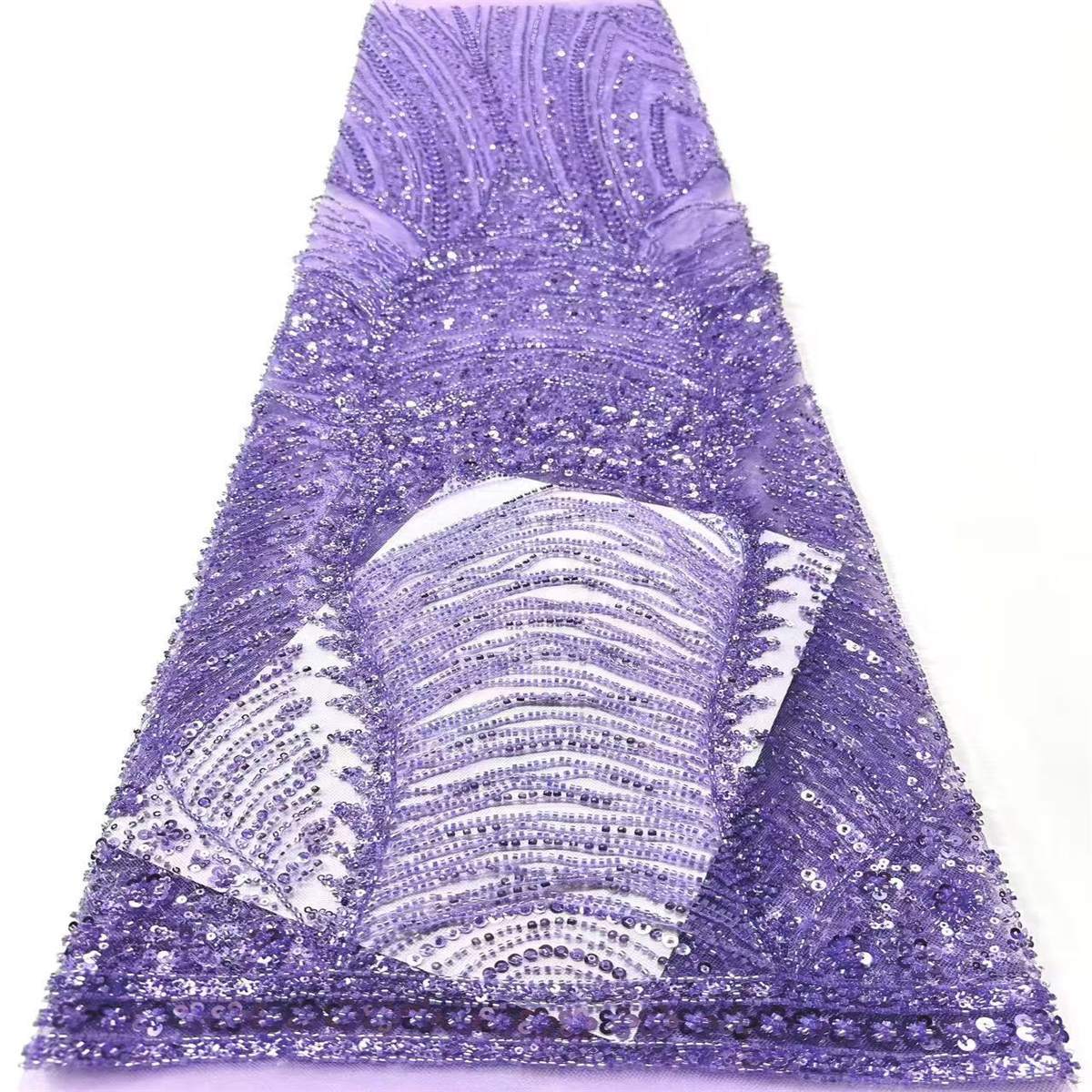 Beaded Tulle Fabric - 5 Yards | COD HN729