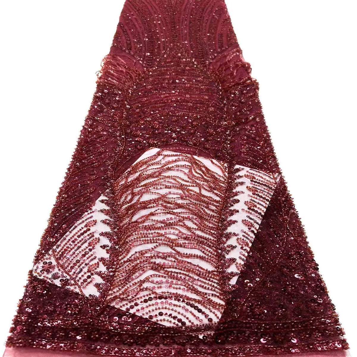 Beaded Tulle Fabric - 5 Yards | COD HN729