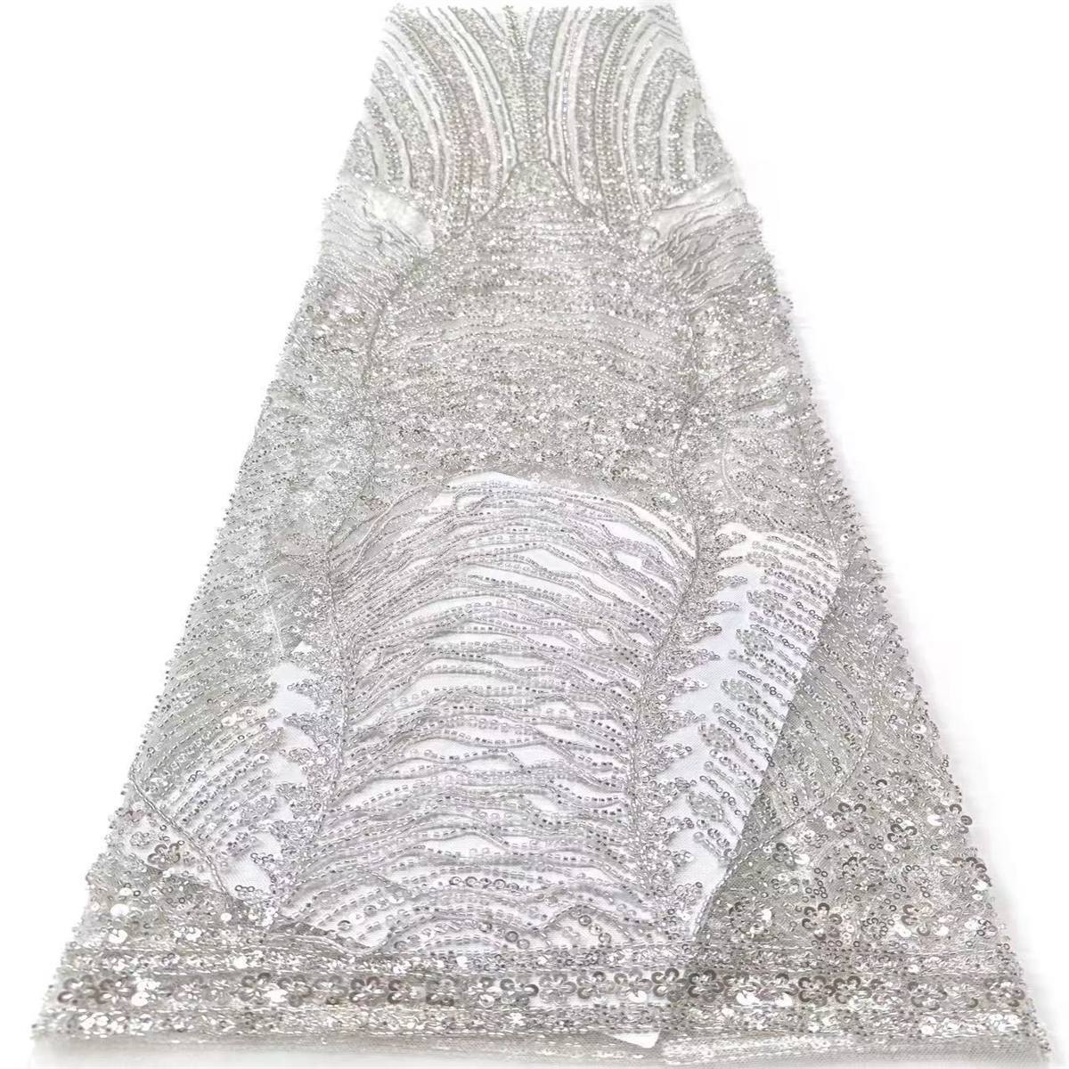 Beaded Tulle Fabric - 5 Yards | COD HN729