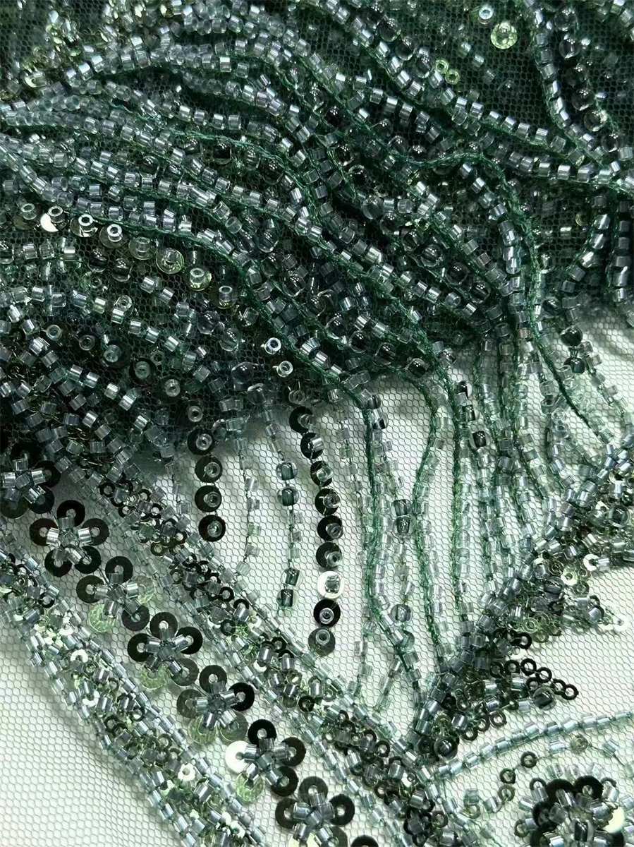 Beaded Tulle Fabric - 5 Yards | COD HN729