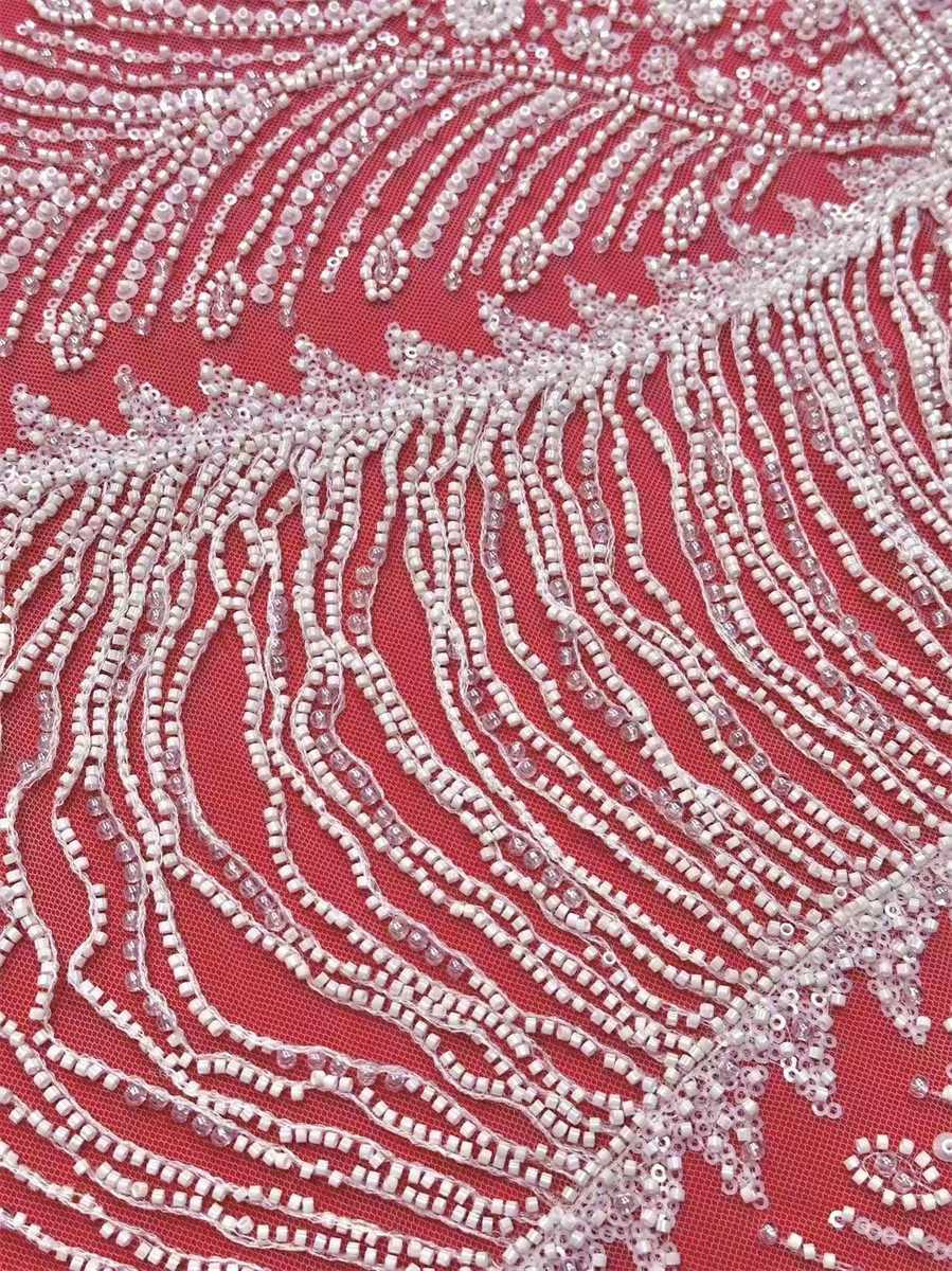 Beaded Tulle Fabric - 5 Yards | COD HN729
