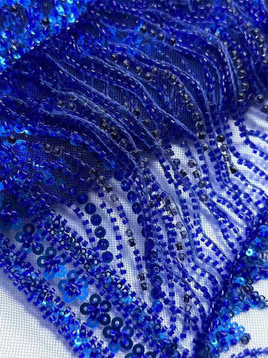 Beaded Tulle Fabric - 5 Yards | COD HN729