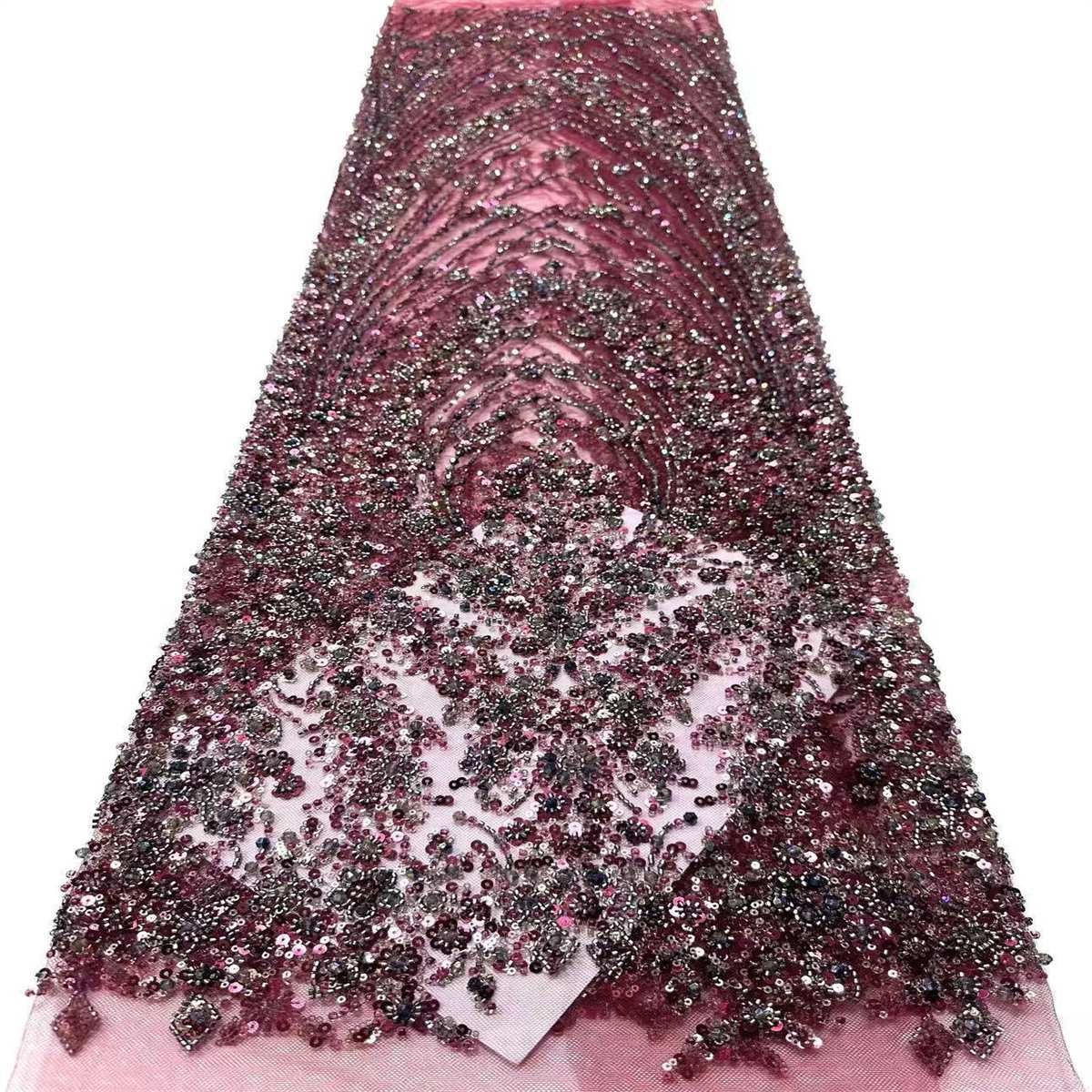 Beaded Tulle Fabric - 5 Yards | COD HN738