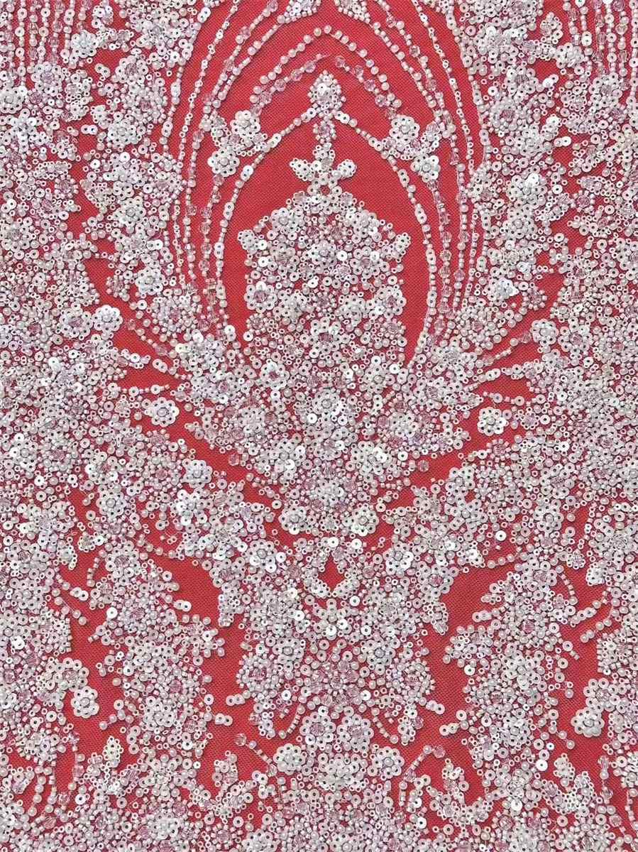 Beaded Tulle Fabric - 5 Yards | COD HN738