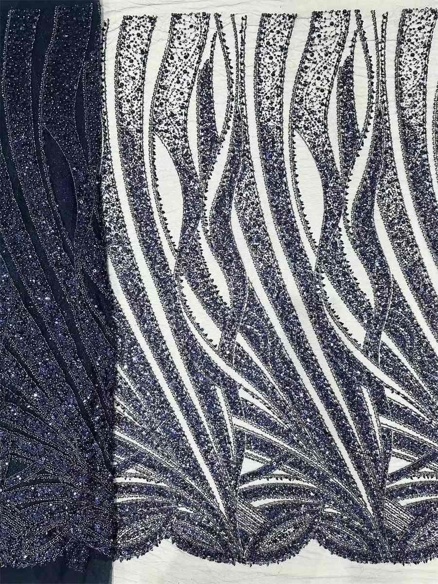 Beaded Tulle Fabric - 5 Yards | COD HN019