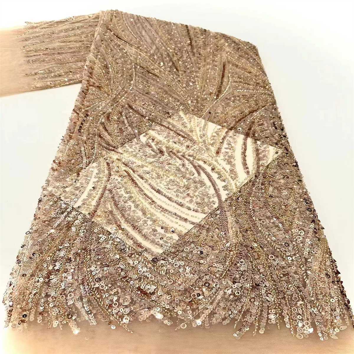 Beaded Tulle Fabric - 5 Yards | COD HN021