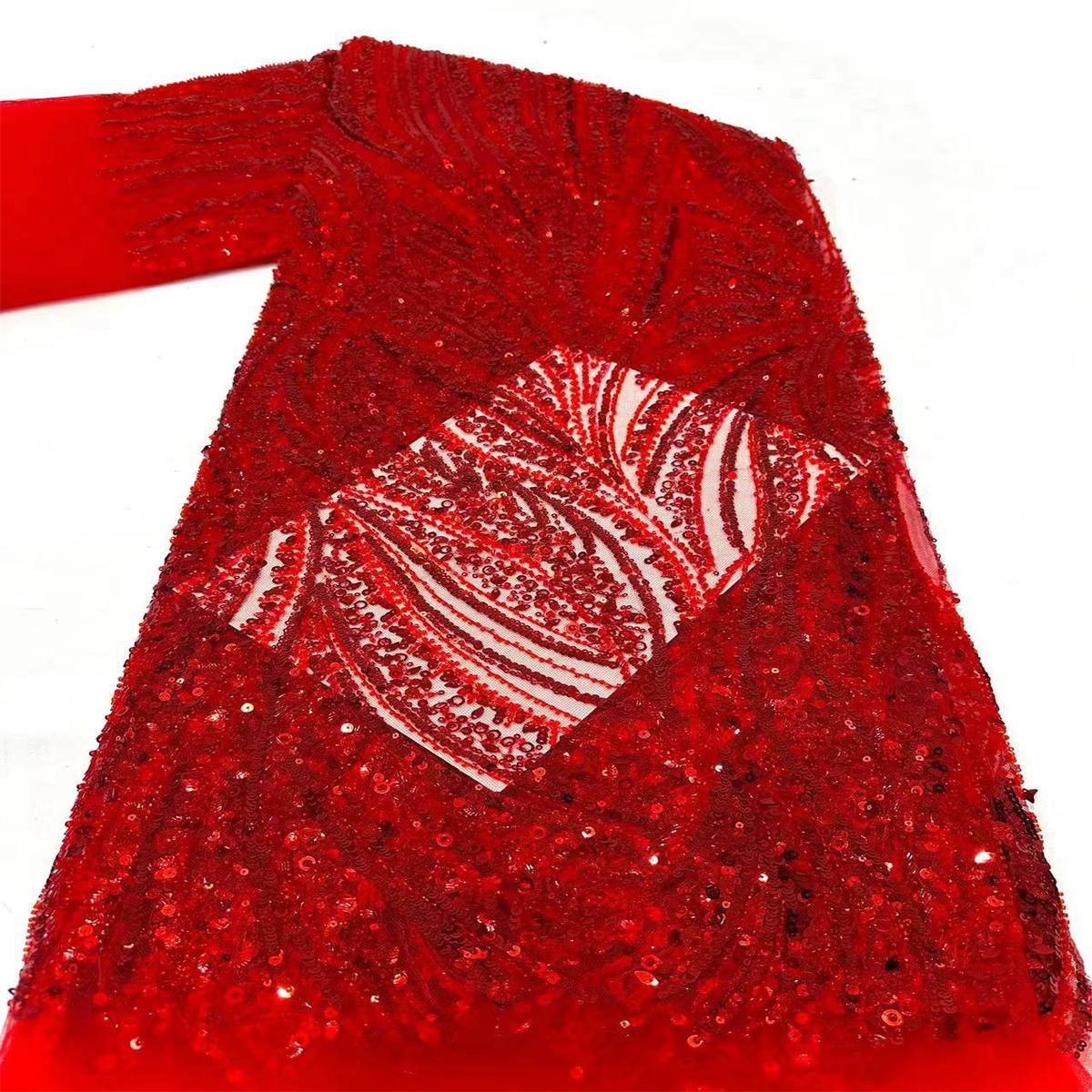 Beaded Tulle Fabric - 5 Yards | COD HN021