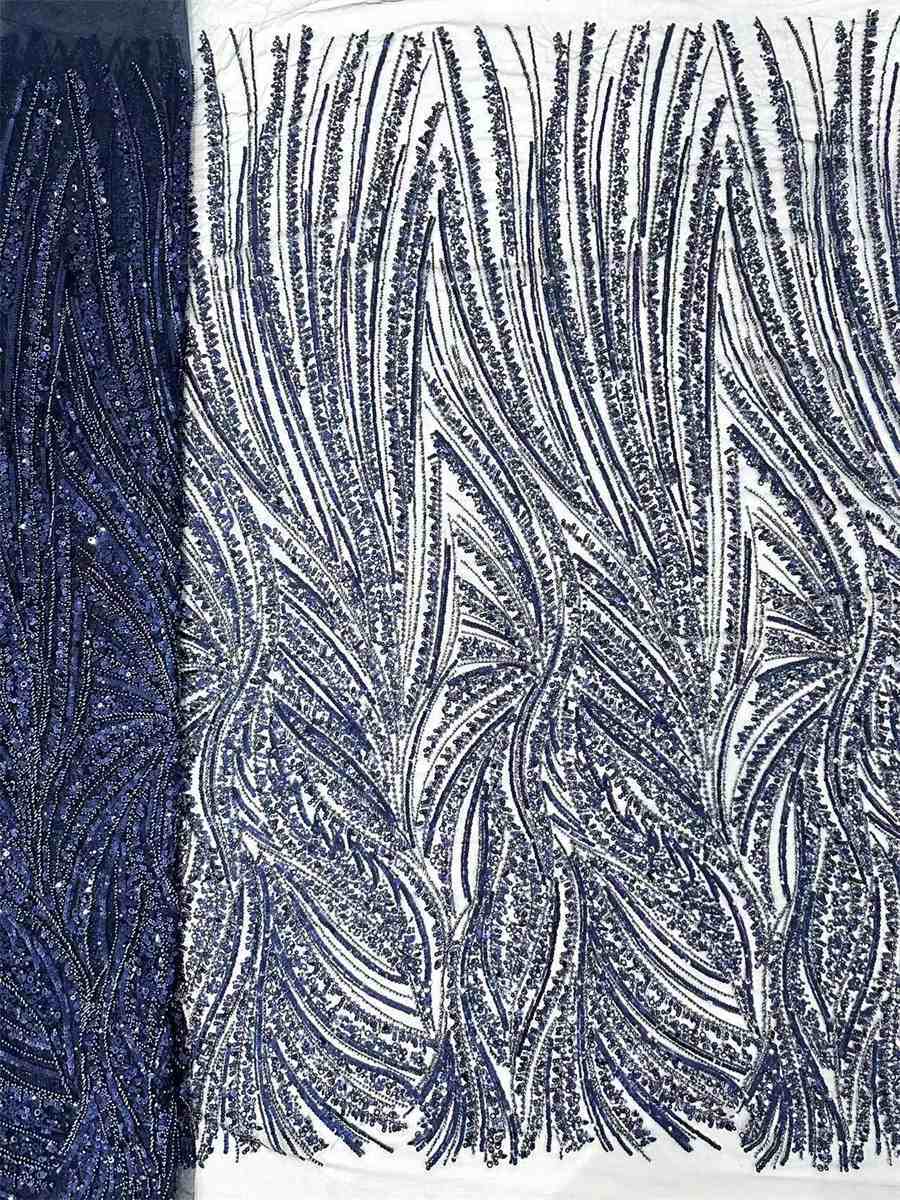 Beaded Tulle Fabric - 5 Yards | COD HN021