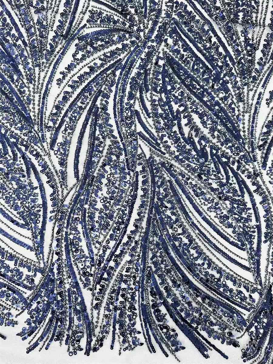Beaded Tulle Fabric - 5 Yards | COD HN021