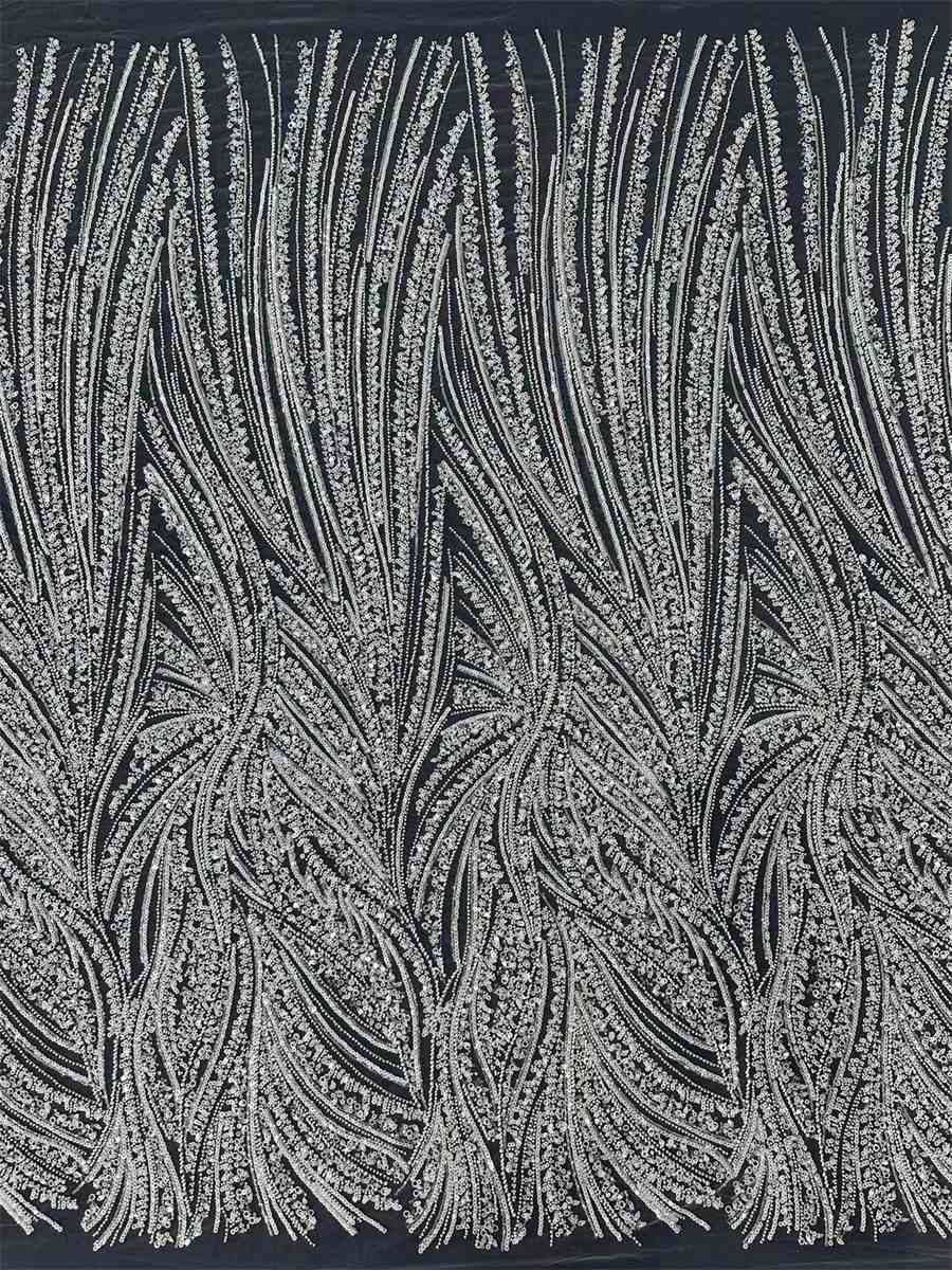 Beaded Tulle Fabric - 5 Yards | COD HN021