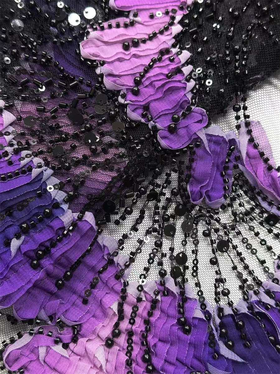 Beaded Tulle Fabric - 5 Yards | COD