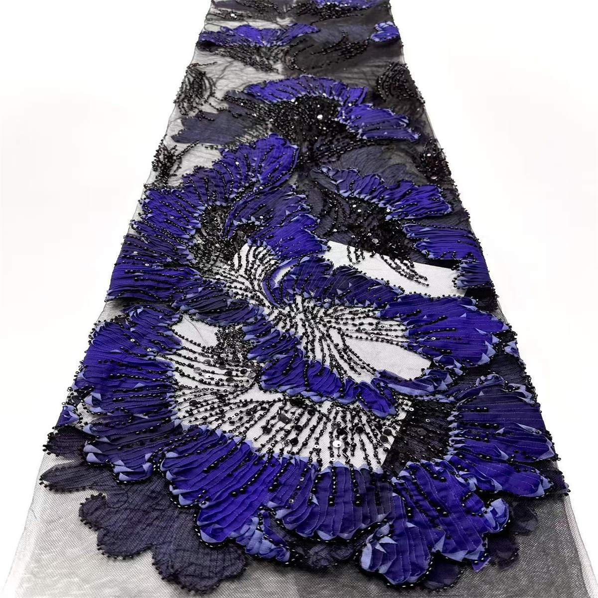 Beaded Tulle Fabric - 5 Yards | COD