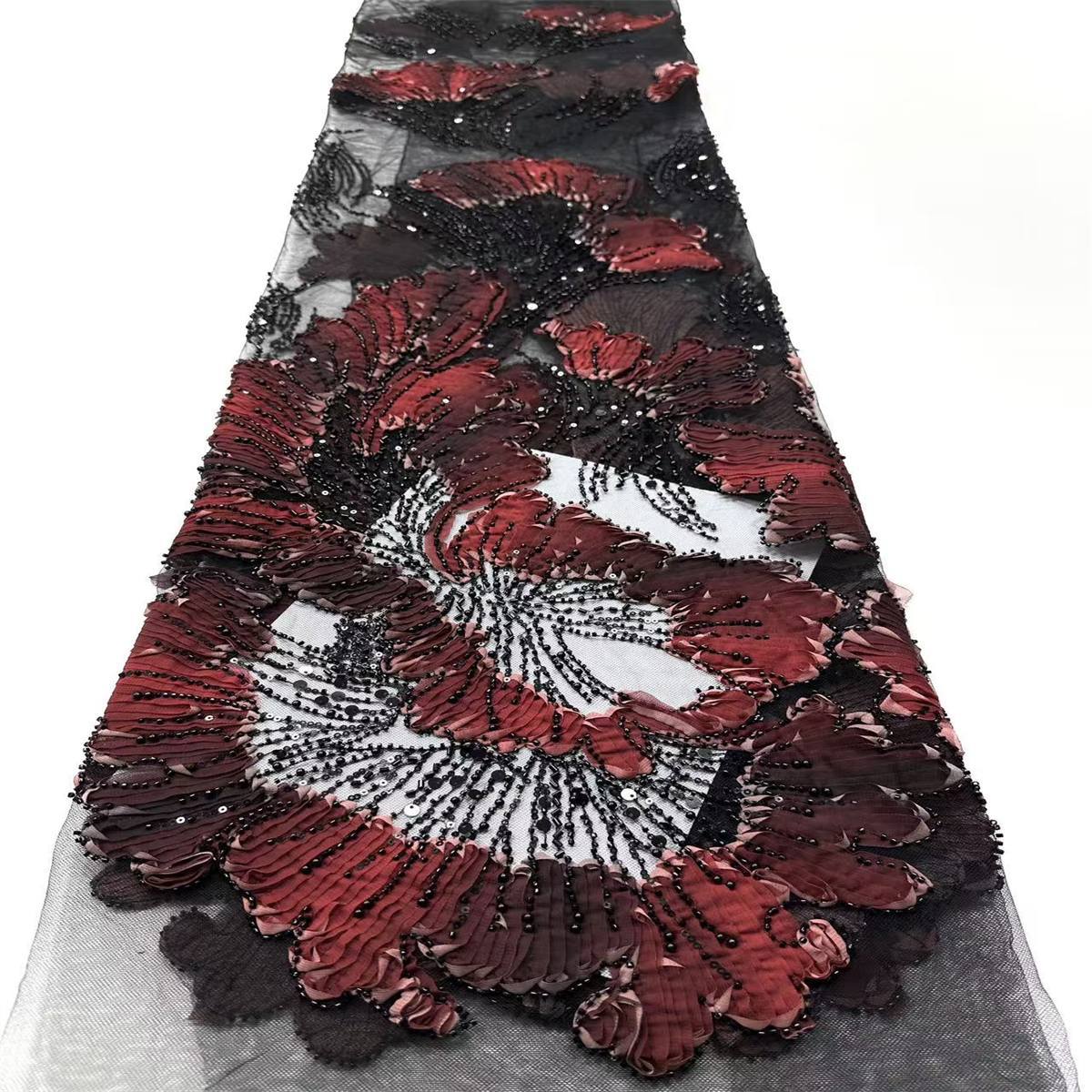 Beaded Tulle Fabric - 5 Yards | COD