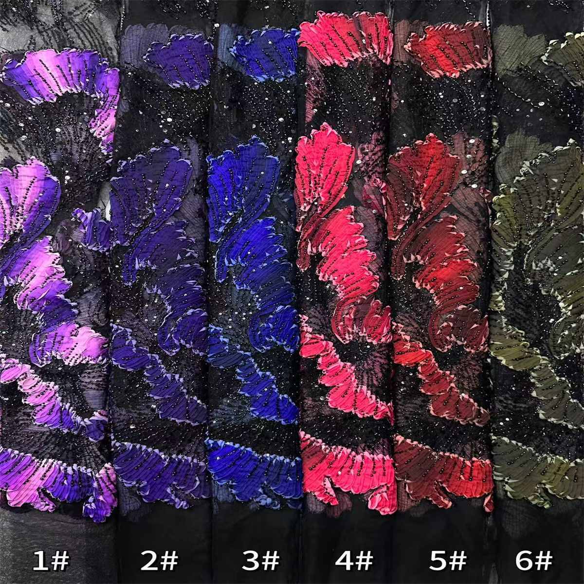Beaded Tulle Fabric - 5 Yards | COD