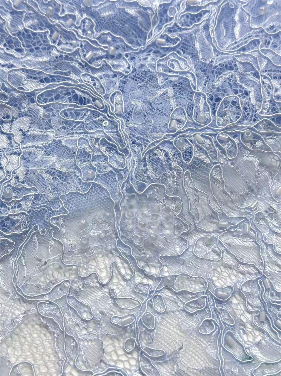 Beaded Tulle Fabric - 5 Yards | COD HN695