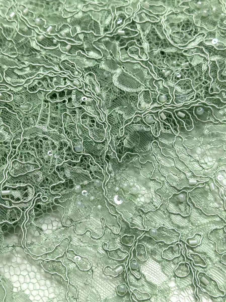 Beaded Tulle Fabric - 5 Yards | COD HN695