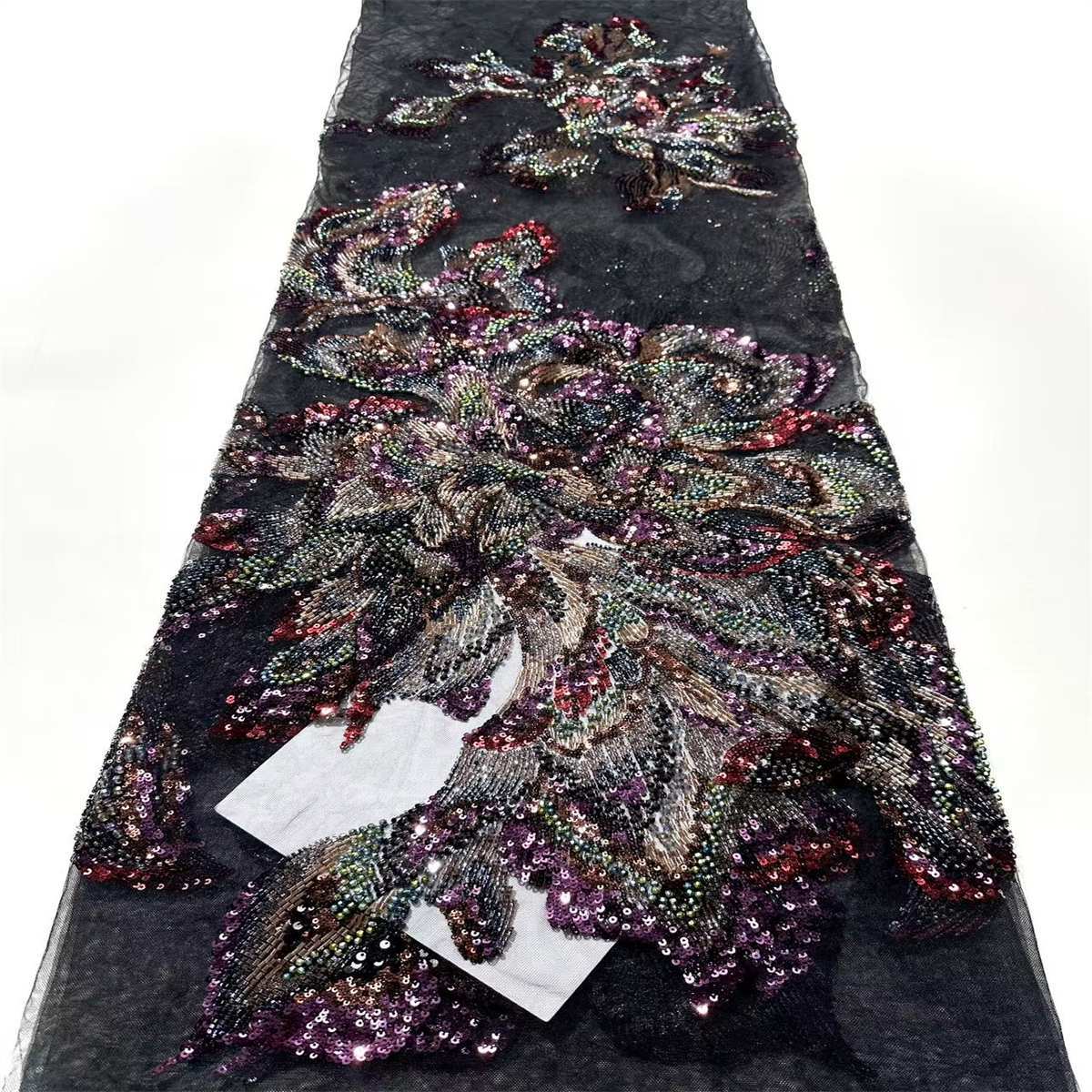 Beaded Tulle Fabric - 5 Yards | COD HN697
