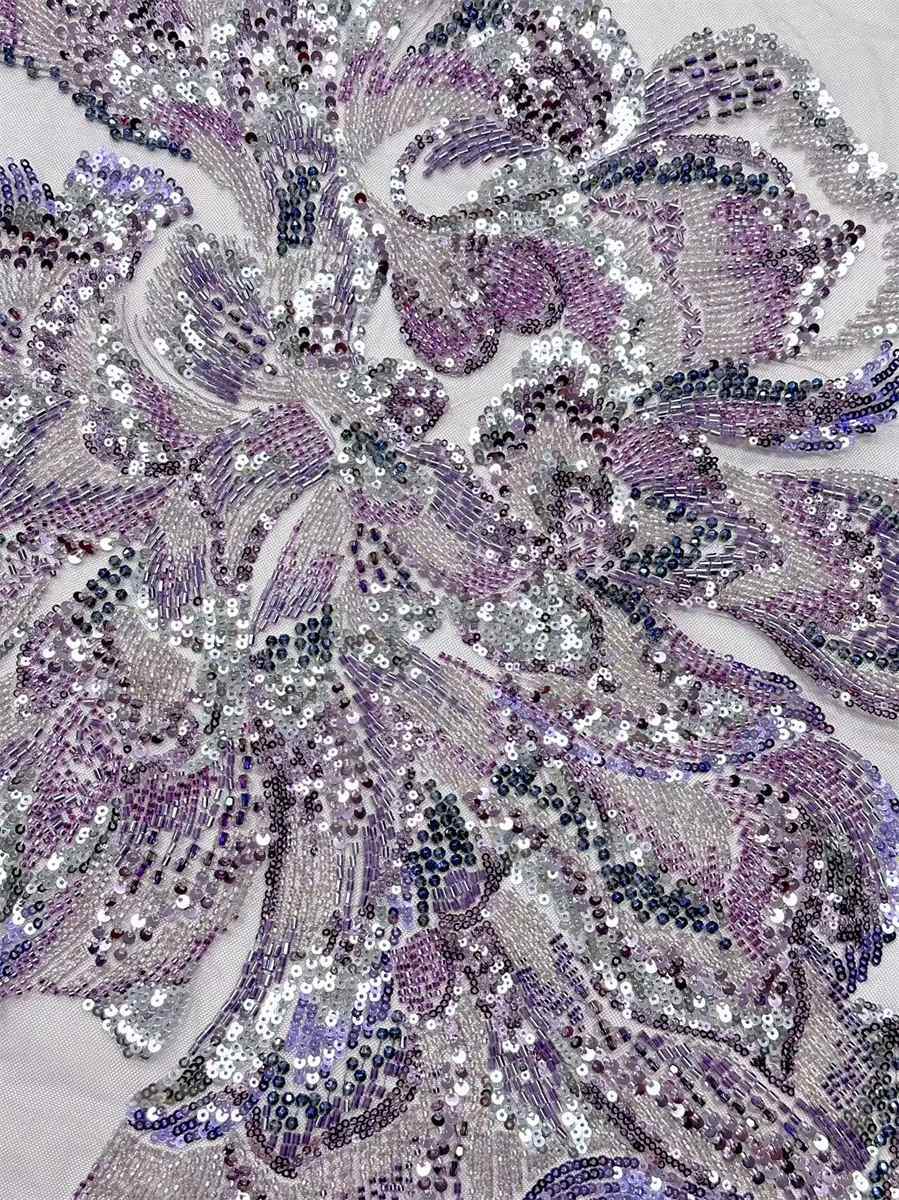Beaded Tulle Fabric - 5 Yards | COD HN697